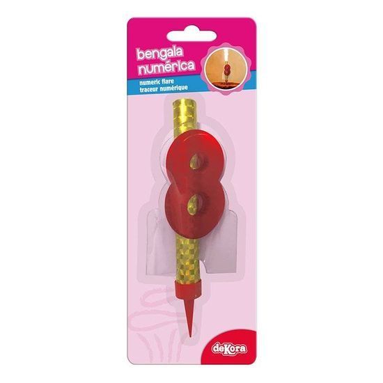 Cake fountain with number 8