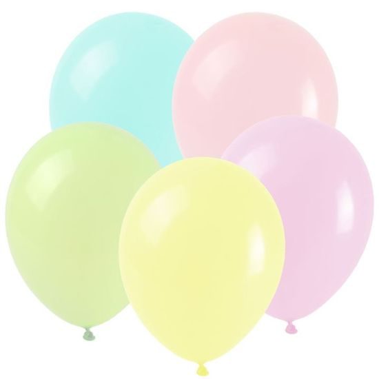 Balóniky MAKRONKY MIX 25 cm pastelové - 8ks