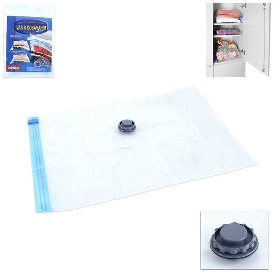 Odsávací vak - vakuovací na ukladanie textilu a perín - 60x80 cm