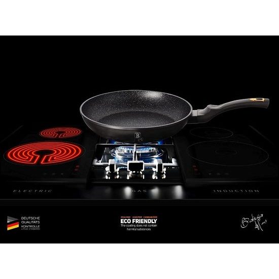 Pánev s mramorovým povrchem Black Rose Collection sada 3 ks