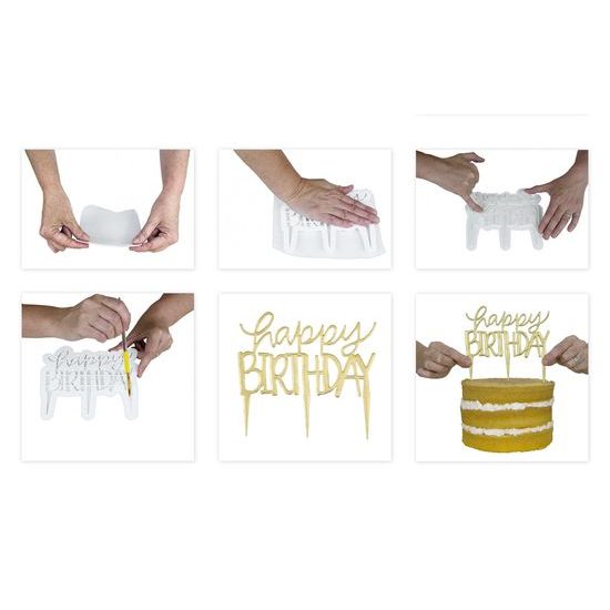 PME Cake Topper Cutter Happy Birthday - Modern