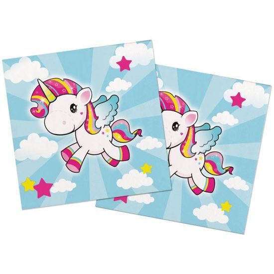 Napkins Unicorn - Little Unicorn 33x33 cm / 20 pcs