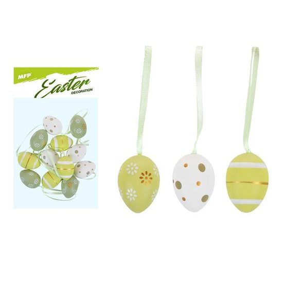 vajíčka plast 4cm/12ks mix S190099-GRE 2221407