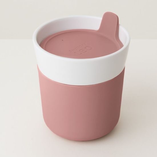 Termohrnek porcelánový s měkčeným úchopem LEO 250 ml