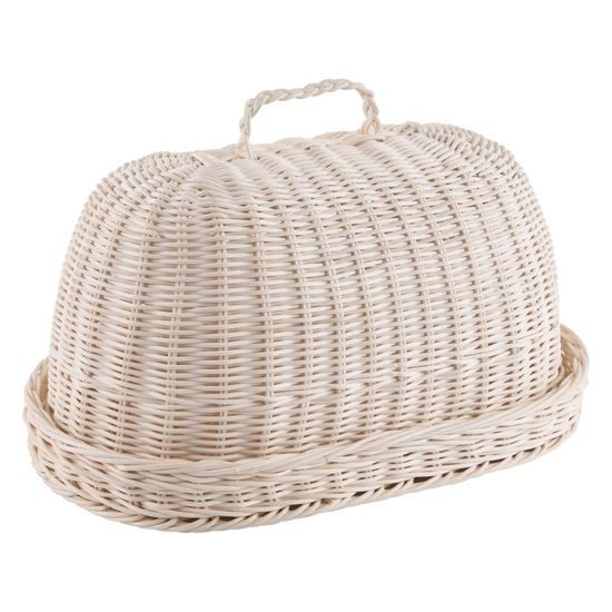 Bread box rattan oval + cloth