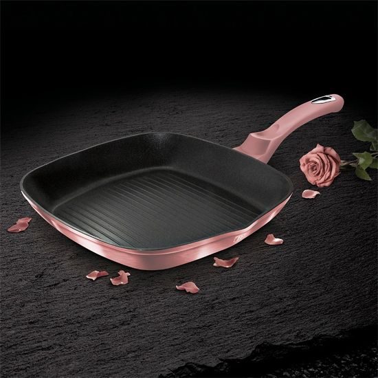 Pánev grilovací s titanovým povrchem 28 cm I-Rose Edition