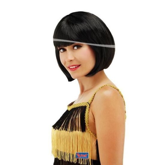 Black mikado wig