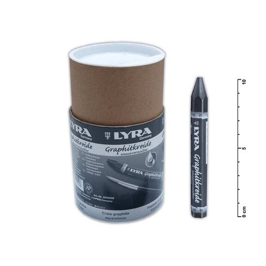 Čierna grafitová krieda umývateľná 12 mm - 24 ks