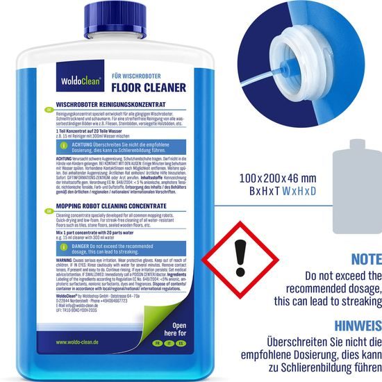 Čistič podlah pro roboty 750ml