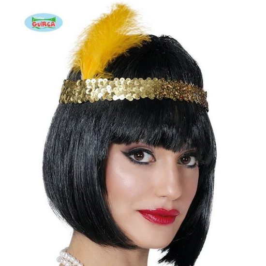 Gold Feather Headband