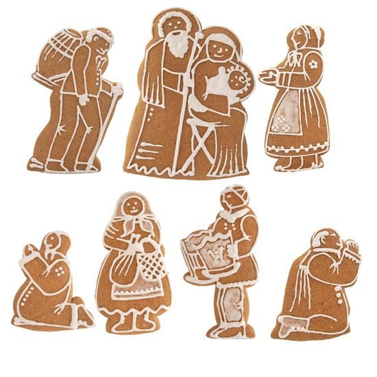 Vykrajovačka nerez BETLÉM sada 7 ks+pap. jesličky