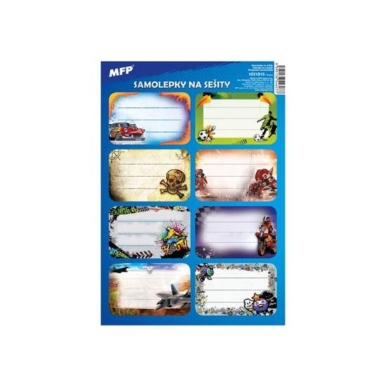 samolepky na sešity 8ks 1031815