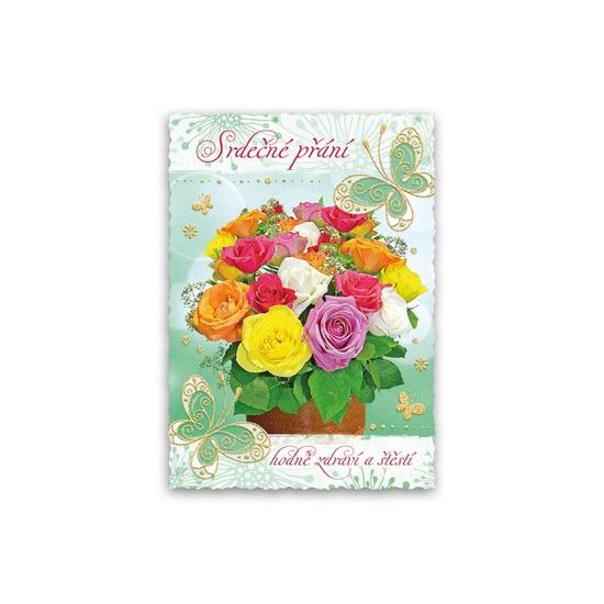 pohlednice sr R056 E glitr+výsek+UV 1230309