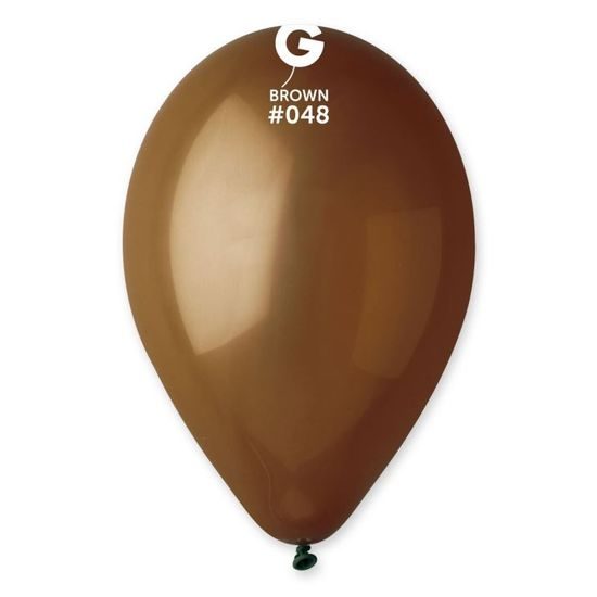 Balonky 100 ks hnědé 26 cm pastelové