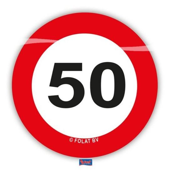Confetti for table XL Traffic sign 50 /48