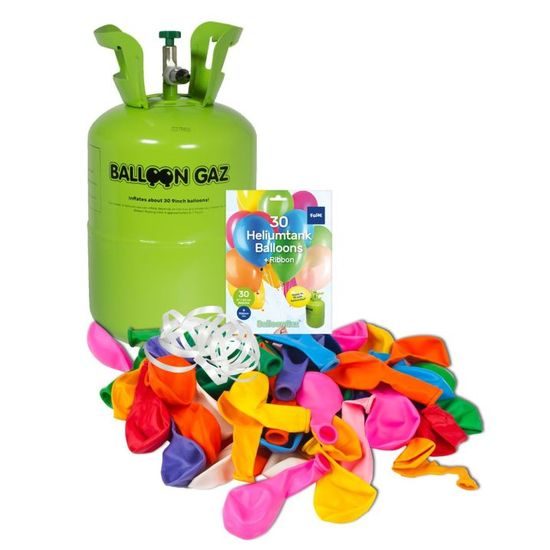 Helium for balloons disposable container 250 l + 30 balloons