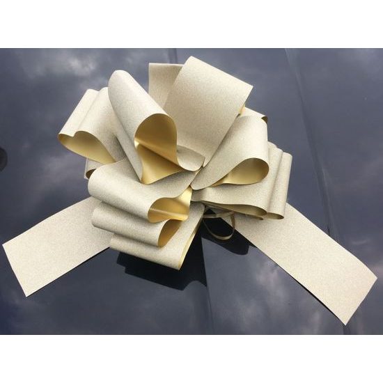 Mega car bow, 35 cm gold