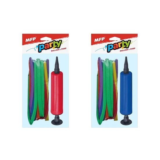 set balónek noodle 20ks + pumpička 8000125