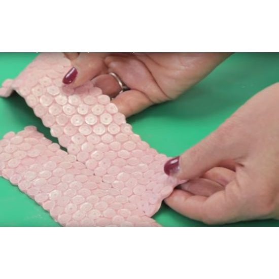 Silikónová forma veľká Flitre - Large Sequins Border Karen Davies