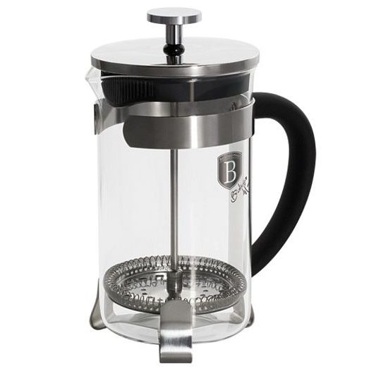 Konvička na čaj a kávu French Press 600 ml černá BERLINGERHAUS BH-1787