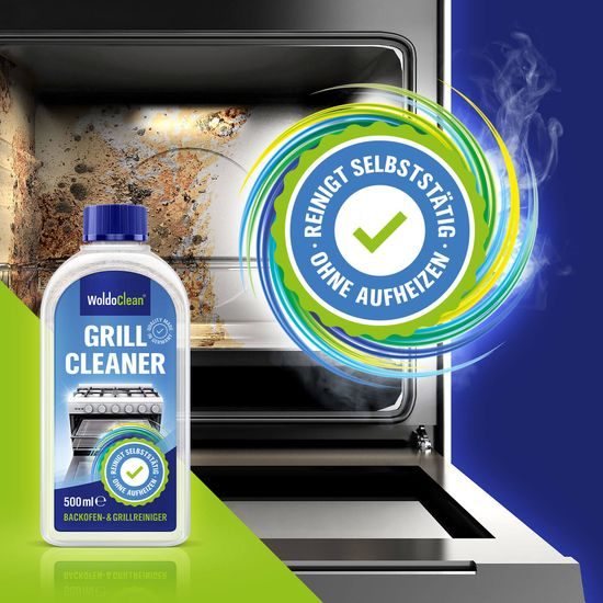 Čistič rúry a grilu + rukavice, mikrovlákno a kefa - 500 ml