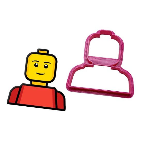 Cookie gingerberad cutter Lego Head - 3D print