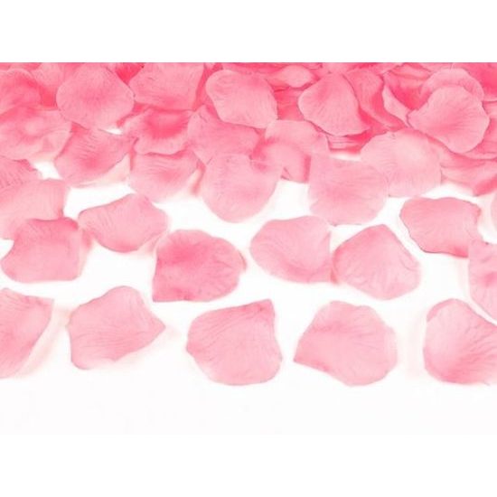 Rózsaszirmok textil - világos rózsaszín 100db