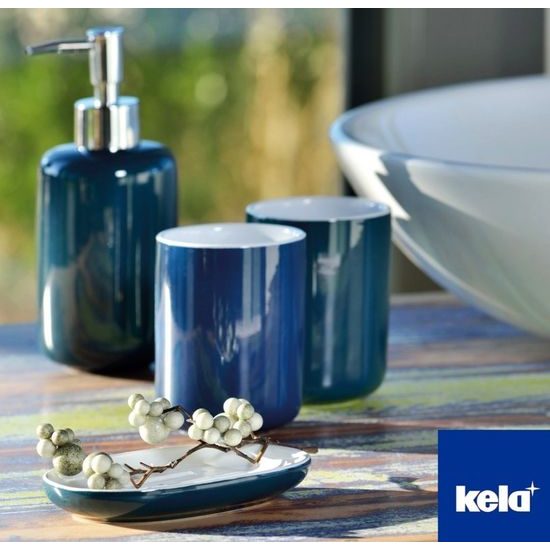 WC štětka ISABELLA keramika tm.modrá KELA KL-20511