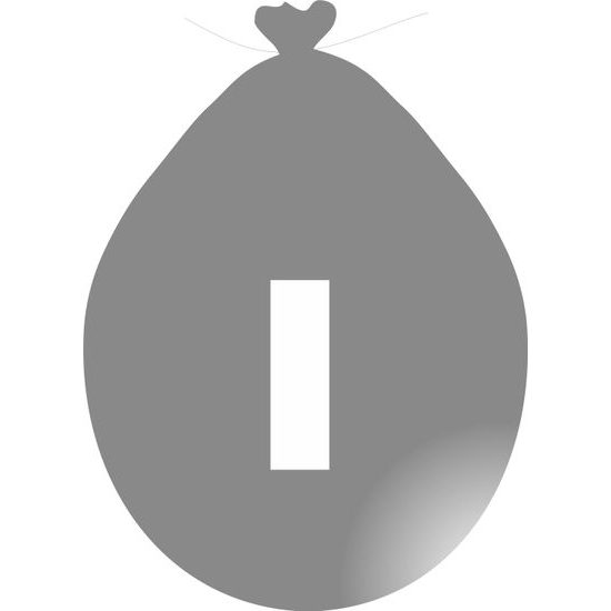 Silver Letter Balloon I