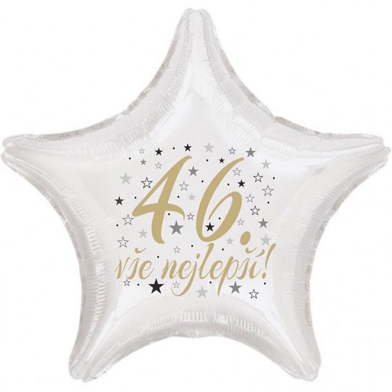 46. narozeniny balónek hvězda