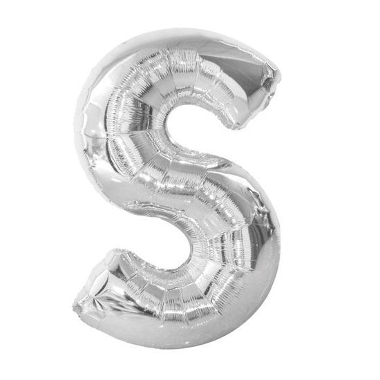 Balloon foil letter "S" 115 cm