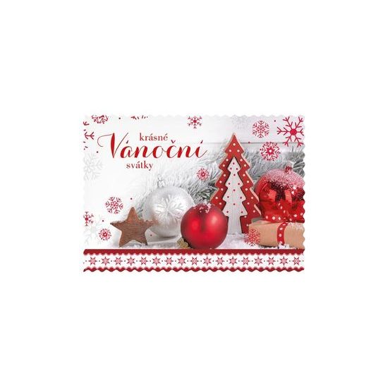 pohlednice vánoční 164 E výsek+UV+glitr 1240847
