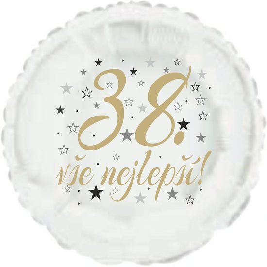 38. narozeniny balónek kruh