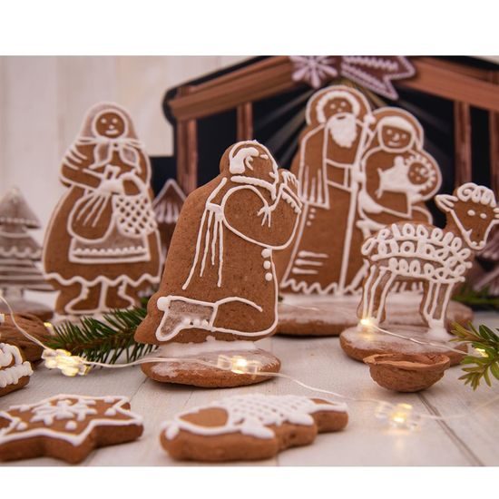 Vykrajovačka nerez BETLÉM sada 7 ks+pap. jesličky