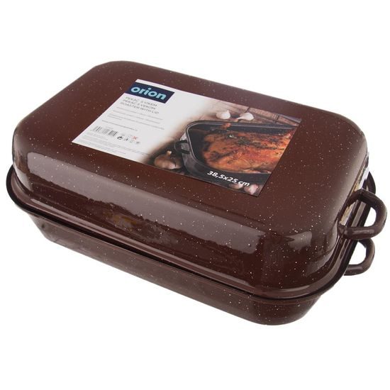 Pekáč BROWN s poklopem 38,5x25 cm