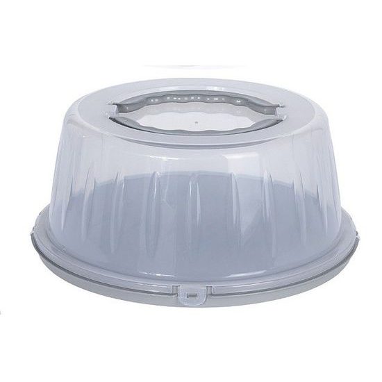 Food box with lid portable grey - 33 cm