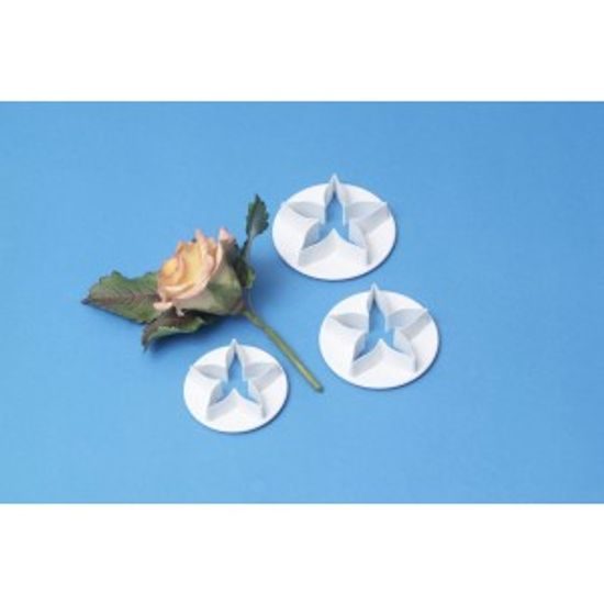 Cutter Flower with sharp petals - set of 3 pc.