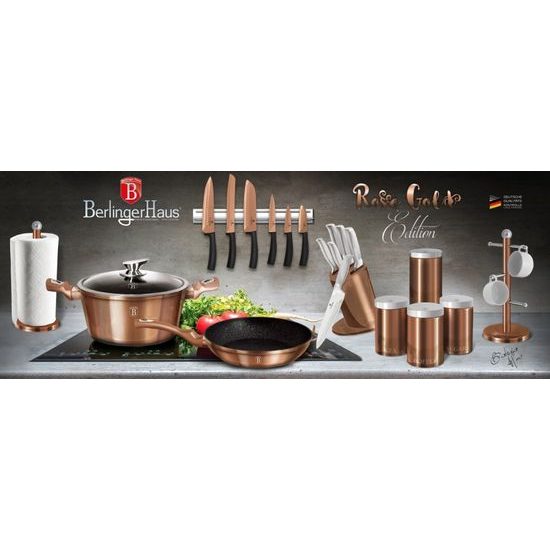 Pánev s mramorovým povrchem 24 cm Rosegold Metallic Line