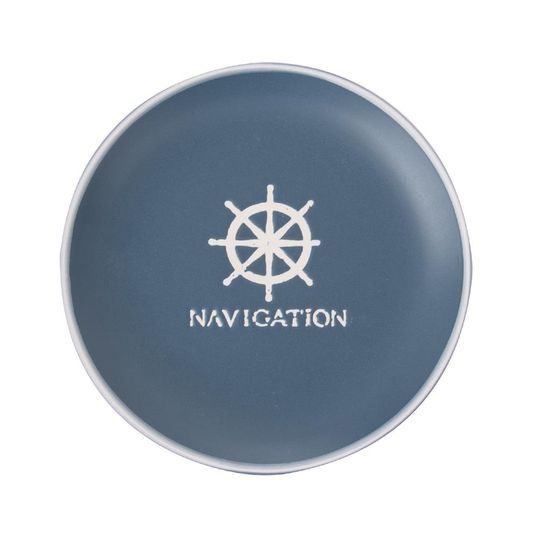 Dekoratívny keramický dezertný talíř SEA pr. 19,5 cm