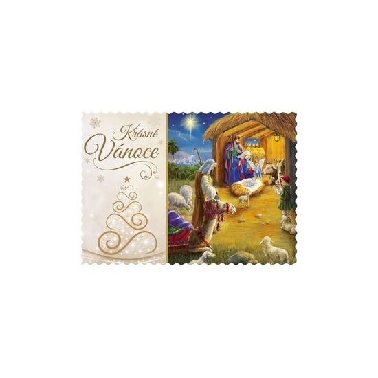 pohlednice vánoční 165 E výsek+UV+glitr 1240848