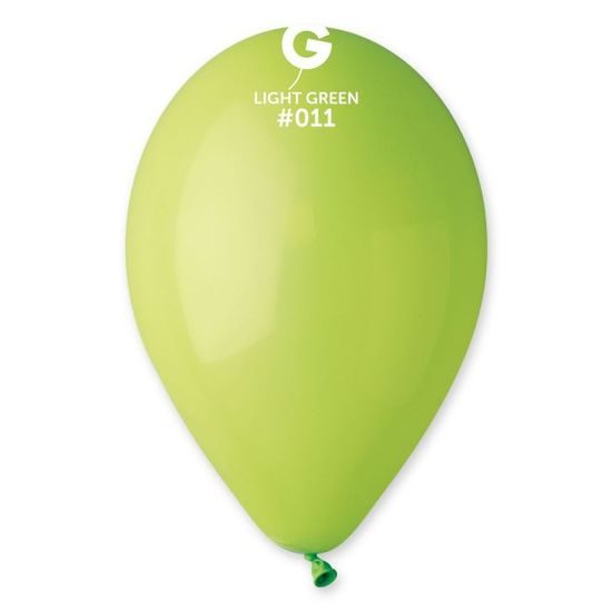 Balonky 100 ks zelené pistáciové 26 cm pastelové