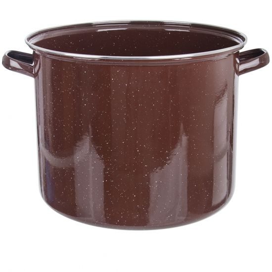 Brown enamel pot - 40 l