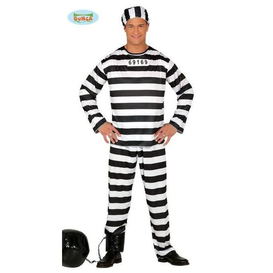 Prisoner costume, size M 48-50