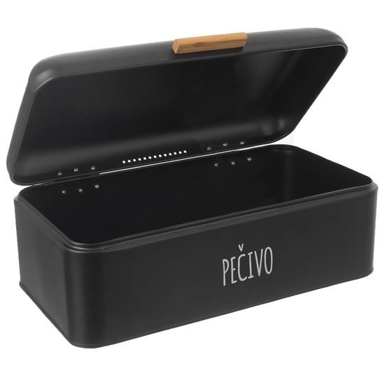 Breadbox black 42x24x16,5 cm