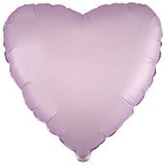 45 cm Foil Balloon Heart PASTEL PURPLE - LILY