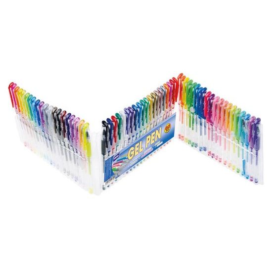 Zselés színes toll készlet - 60 db