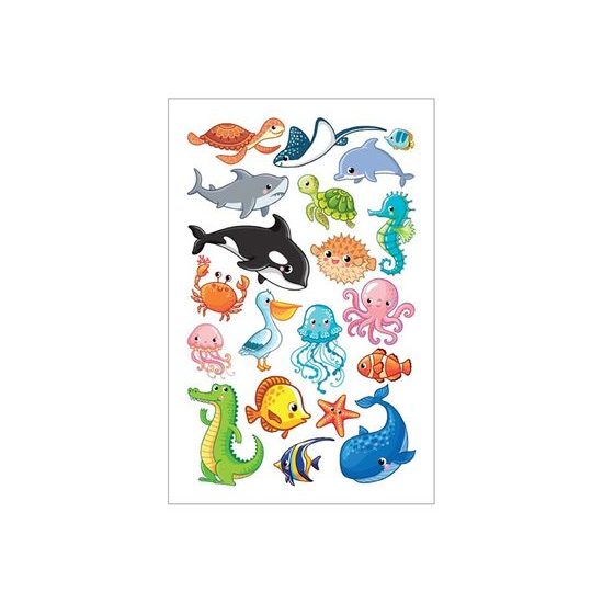 Tetovací obtisky 16008 8,5 x 13 cm, mořský svět