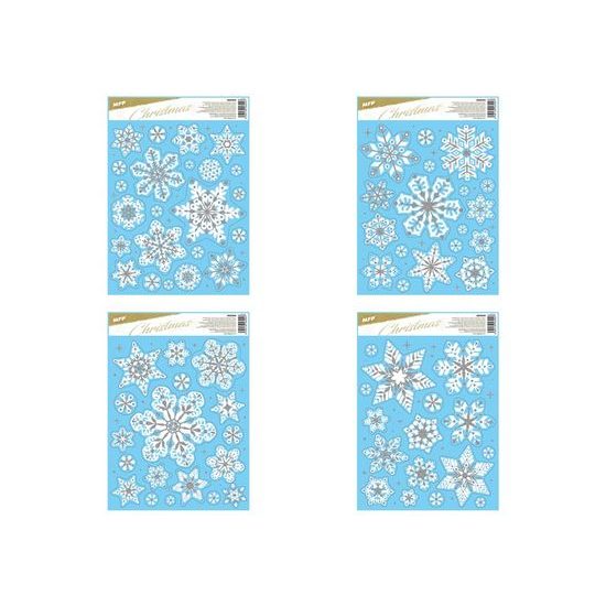 okenní fólie vánoce glitr VA019 30x42cm 8885999