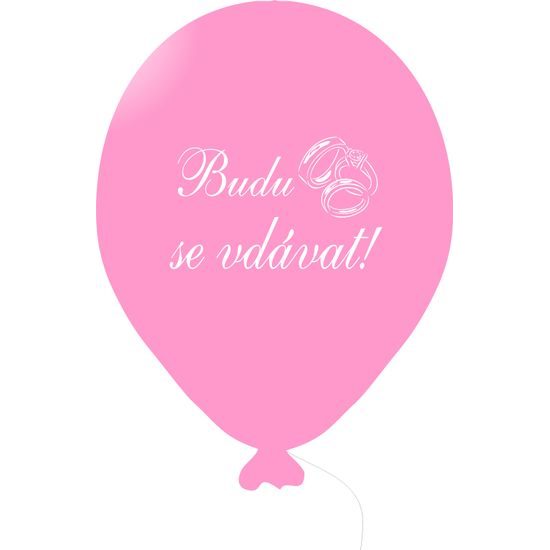 I'm getting married balloon pink