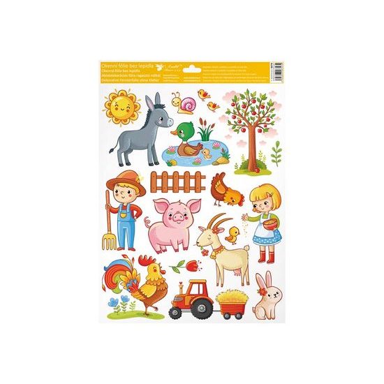 Okenní fólie 6879 30 x 42 cm, zvířátka